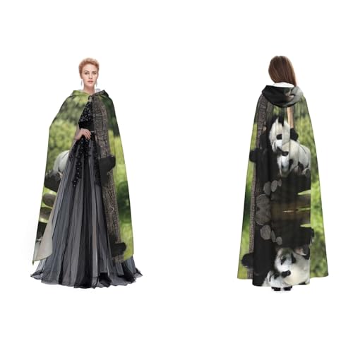 Unisex Kapuzenumhang mit zwei großen Pandas, für Cosplay, Halloween, Weihnachten, Verkleidung für Erwachsene Unisex Kapuzenumhang mit zwei großen Pandas, für Cosplay, Halloween, Weihnachten, Verkleidung für Erwachsene von Cykazhst