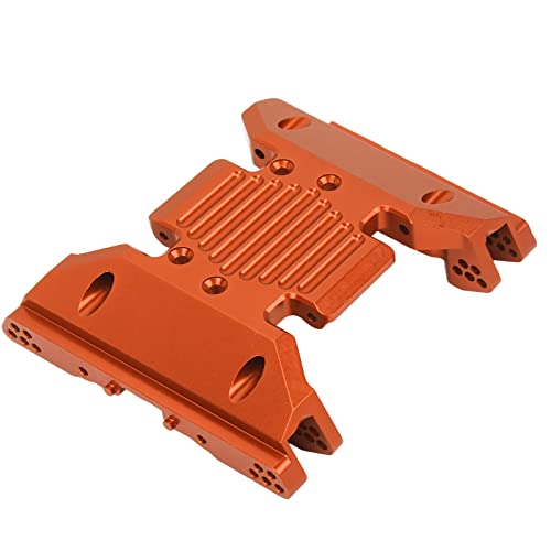 Cyllde Schwarz Eloxierte CNC-gefräste Getriebeplatte aus Aluminiumlegierung Für SCX6 1/6 RC-Auto – Einfach zu Ersetzen Und RC-Zubehör Aufzurüsten(Orange) von Cyllde