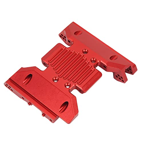 Cyllde Schwarz Eloxierte CNC-gefräste Getriebeplatte aus Aluminiumlegierung Für SCX6 1/6 RC-Auto – Einfach zu Ersetzen Und RC-Zubehör Aufzurüsten(Rot) von Cyllde