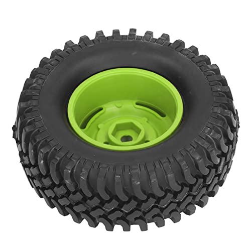 Rüsten Sie Ihr RC-Kletterauto Mit 4 Stück 1,9-Zoll-Gummi-Kunststoffrädern Und -Reifen auf – Universelles RC-Reifenset Mit 100 Mm Durchmesser Für Reibungslosen Austausch(Grün) von Cyllde