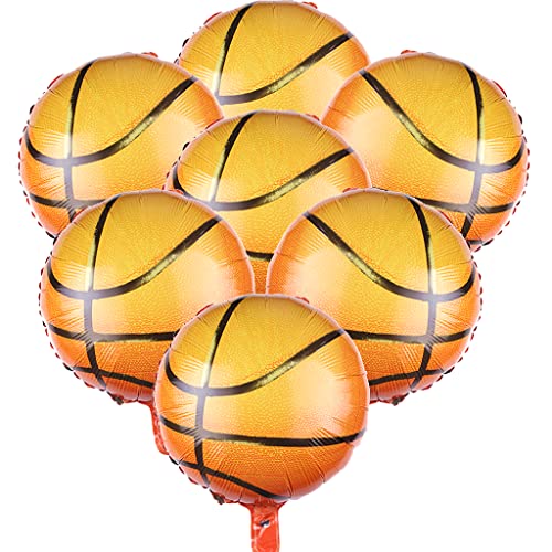 Cymeosh 12 Stück Basketball Deko Luftballons Basketball Riese Folienballon Basketball Party Supplies, Helium Ballons Basketball für Kindergeburtstag Sport Mottoparty Party Dekoration von Cymeosh