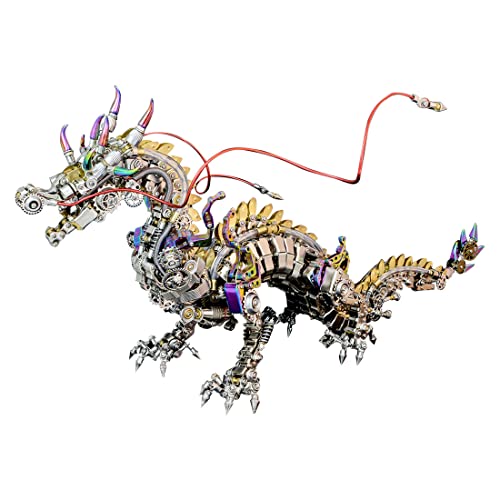 CyplayMach 3D Metallpuzzle Cyberpunk Drachenmodell – 2030+ Teile DIY Mechanischer Ao Rui Drache, Hochpräzise Montagesatz für Erwachsene Sammler von CyplayMach