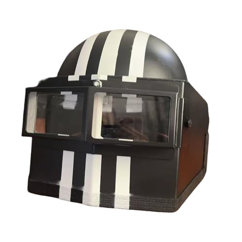 EVI Premium Collectible Cosplay Helm - Heavy Duty Full Head Sci-Fi Mask for Adult Roleplay, Collector Display & Halloween Costume (Black&White) von CyplayMach