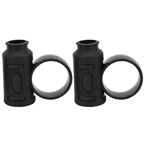 2 PCs Drumsticks Finger Controller, Schlagzeuger rotierende Hilfswerkzeug Drum Stick Control Clips Silikonfinger -Ringe für Anfänger (Schwarz) von Cyrank