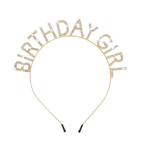 Haarband für Mädchen, Geburtstagskrone, Geburtstags-Tiara, Happy Birthday-Stirnband, Prinzessinnenkönigin-Dekorationen, Strass-Zubehör, für Frauen, Mädchen, Geburtstagsparty, Weihnachtsdekoration Haarband für Mädchen, Geburtstagskrone, Geburtstags-Tiara, Happy Birthday-Stirnband, Prinzessinnenkönigin-Dekorationen, Strass-Zubehör, für Frauen, Mädchen, Geburtstagsparty, Weihnachtsdekoration von Czdtq