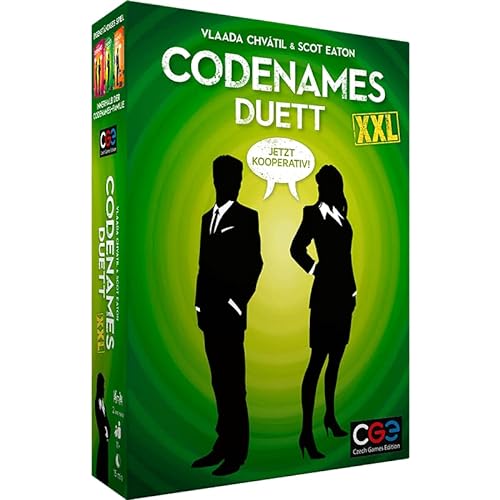 Asmodee Codenames Duett XXL, Familienspiel, Ratespiel, Deutsch von Czech Games Edition