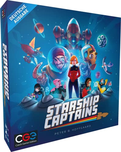 Starship-Captains - Czech Games Edition - Deutsch -Brettspiel - für 1-4 Personen - ab 12 Jahren von Czech Games Edition
