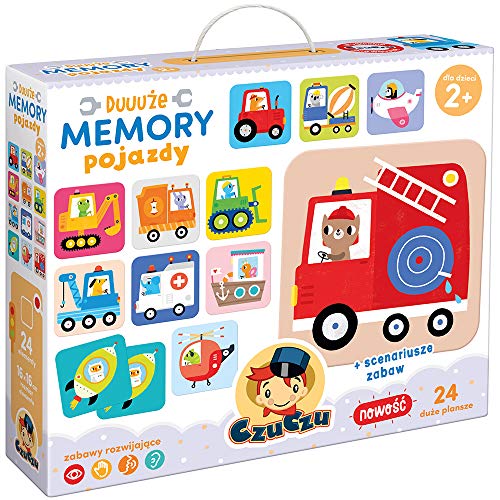 Bright Junior Media DuuuĹze Memory Pojazdy CzuCzu Duuuże Memory Pojazdy - Edukacyjna Gra Dla Dzieci 2+ von Czuczu