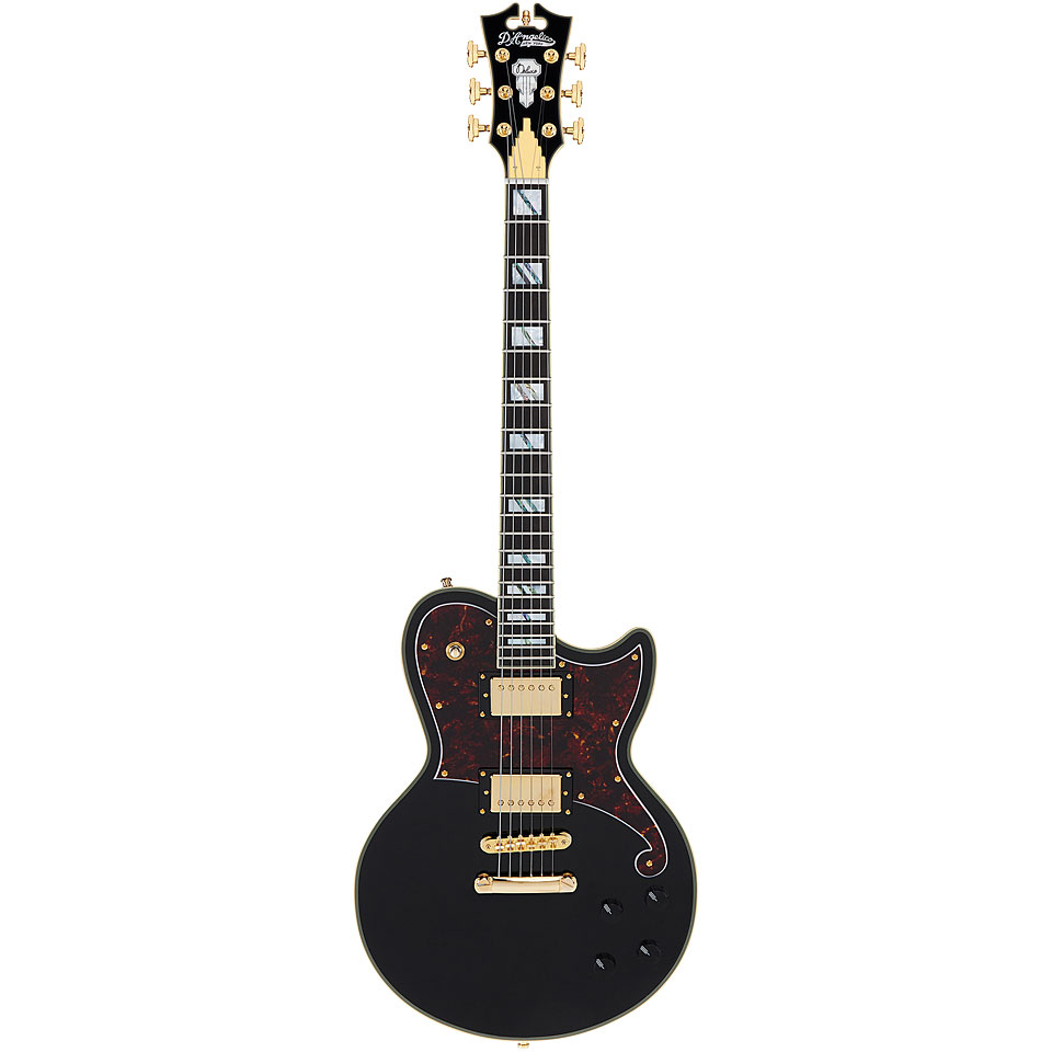 D&#39;Angelico Deluxe Atlantic Solid Black E-Gitarre von D&#39;Angelico