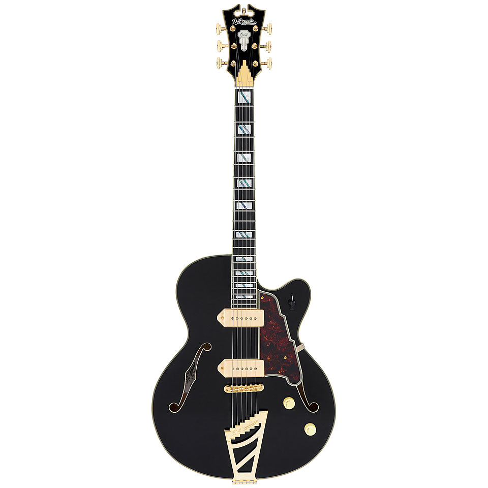 D&#39;Angelico Excel 59 Solid Black E-Gitarre von D&#39;Angelico