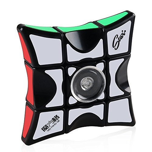 D-FantiX Fidget Spinner Cube, 1x3x3 Zauberwürfel und Spinner in Einem, Schnelle Rotation, hilft Stressabbau, ideal als Reisespiel und Geduldspiele für Kinder und Erwachsene von D-FantiX