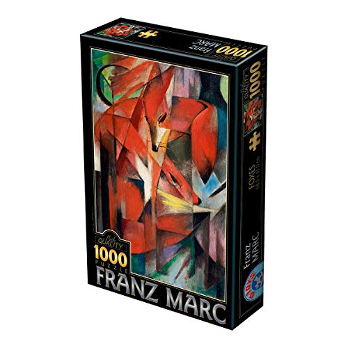 D-TOYS 1 Puzzle 1000 Pieces Franz Marc Foxes, Multicolour von D-TOYS