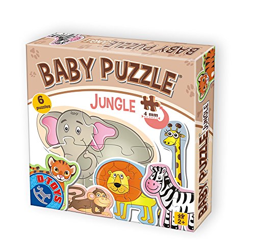 D-Toys Puzzle 5947502871286 D-Toys Baby Puzzle 18 pcs Jungle, Multicolor von D-Toys Puzzle