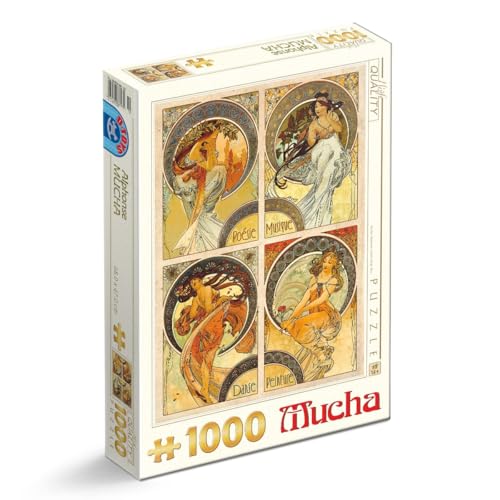 D-Toys Puzzle 5947502875895/ MU 10 Puzzle 1000 pcs Alphonse Mucha Arts, Multicolor, 68x47 cm von D-Toys Puzzle