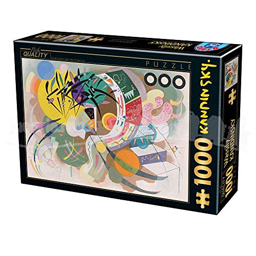 D-Toys Puzzle 5947502875925/KA 06 Puzzle 1000 pcs Kandinsky Vassily Dominant Curve, Multicolor von D-Toys Puzzle