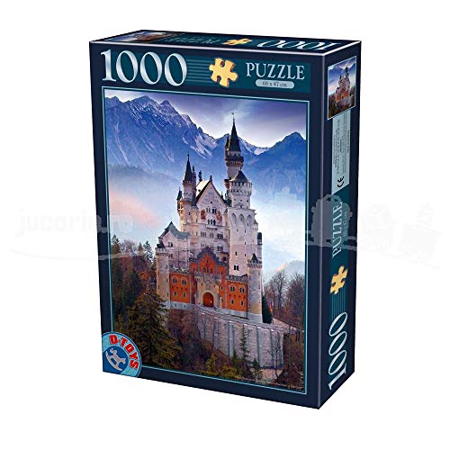 D-Toys Puzzle 5947502875963/EC 20 Puzzle 1000 pcs Landscapes Germany Neuschwanstein, Multicolor von D-Toys Puzzle