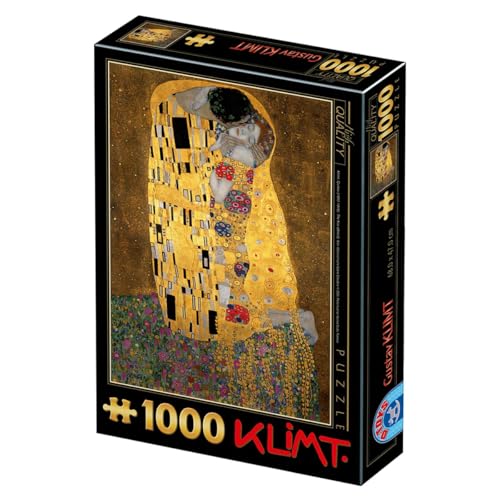 D-TOYS 1 Puzzle 1000 pcs Gustav Klimt The Kiss, Multicolored von D-TOYS