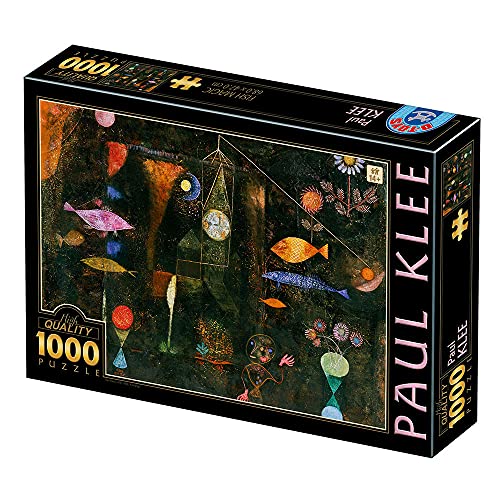 D-TOYS 5947502877424 Puzzle 1000 pcs Paul KLEE Fish Magic, farbenfreudig von D-TOYS