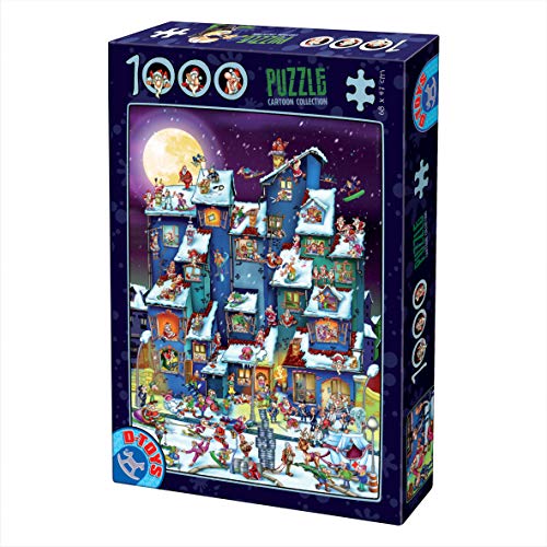 D-TOYS 7, 1000 Stück Puzzle Cartoon Santa Claus Party, Multicolored von D-Toys
