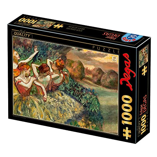 D-TOYS 77677 Puzzle 1000 Edgar Degas_Four Dancers, Multicolored von D-Toys