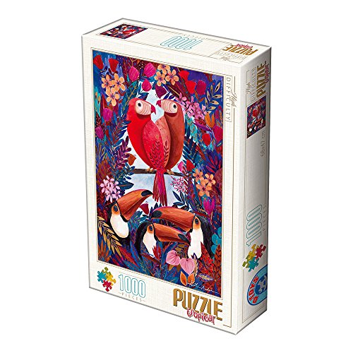 D-TOYS 72887 Puzzle 1000 Andrea Kurti Tropical Exotic Birds von D-TOYS