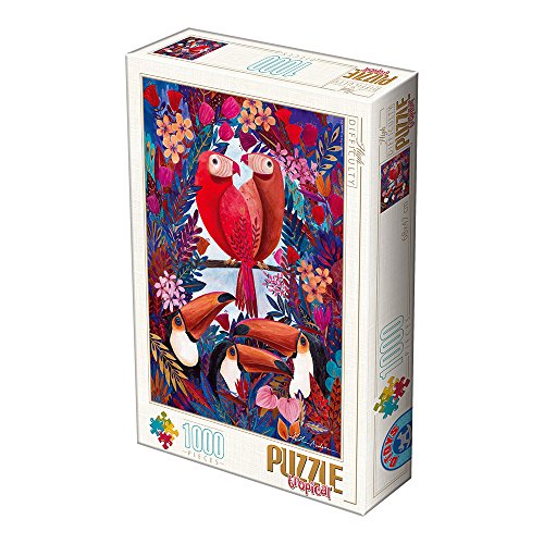 D-Toys Puzzle Andrea Kurti- Tropical- Exotic Birds 1000 Teile von D-Toys