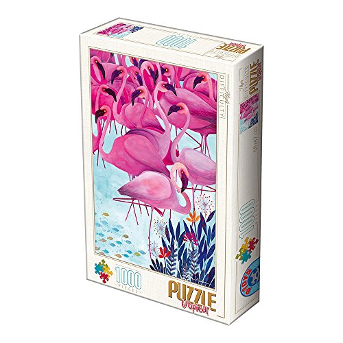 D-TOYS 2 Puzzle 1000 pcs Andrea Kurti Tropical Flamingos von D-Toys