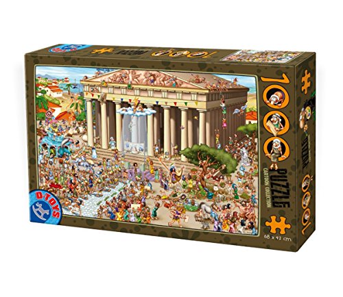 D-TOYS 4 Puzzle 1000 pcs Cartoon Parthenon, Multicolor von D-TOYS