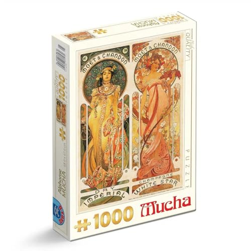 D-Toys Puzzle Alphonse Mucha - Imperial and White Star 1000 Teile von D-Toys