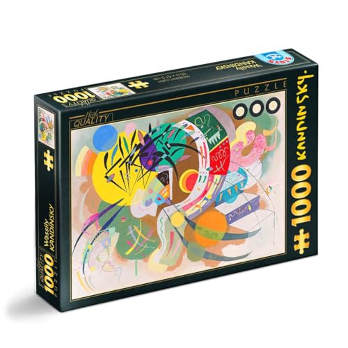 D-Toys Puzzle 5947502875925/KA 06 Puzzle 1000 pcs Kandinsky Vassily Dominant Curve, Multicolor von D-Toys