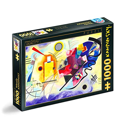 Unbekannt 75123-KA03 D-Toys Puzzle 1000 Teile Kandinsky Vassily Gelb-Rot-Blau, Multicolor von D-Toys