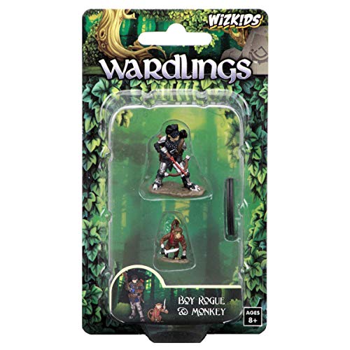 D&D WZK73317 - Wizkids Wardlings Wave 2 - Boy Rogue & Monkey von WizKids