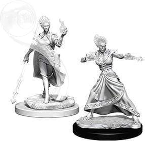 D&D WZK73336 Nolzur's Marvelous Wave 5 - Unpainted Miniatures - Fire Genasi Female Wizard von WizKids