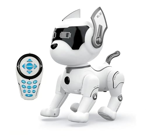 D&I Roboterhund interaktiv intelligent Spielzeughund Kinderspielzeug ab 3 Jahre Jungen und Mädchen von D&I