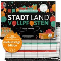 Denkriesen - Stadt Land Vollpfosten® - Geburtstags Edition - "happy Birthday." - A4 von D&R Denkriesen GmbH