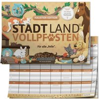 Denkriesen - Stadt Land Vollpfosten® - Haustier Edition - "für Alle "felle"." - A4 von D&R Denkriesen GmbH