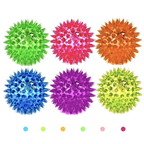 6 Stück 6,5 cm LED-Disco-Blinkbälle mit Licht, für Stressabbau, Autismus und hohe Angstzustände, Haustierspielzeug oder sensorische Klasse für Babys 6 Stück 6,5 cm LED-Disco-Blinkbälle mit Licht, für Stressabbau, Autismus und hohe Angstzustände, Haustierspielzeug oder sensorische Klasse für Babys von D.A.Y. Republic