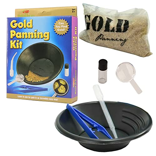 D.A.Y. Republic Goldwaschkit: Gold Panning Kit für Kinder - Entdecken Sie Pyrit-Nuggets im Sand - MINT-Fächer - Unisex - Alle Altersgruppen D.A.Y. Republic Goldwaschkit: Gold Panning Kit für Kinder - Entdecken Sie Pyrit-Nuggets im Sand - MINT-Fächer - Unisex - Alle Altersgruppen von D.A.Y. Republic