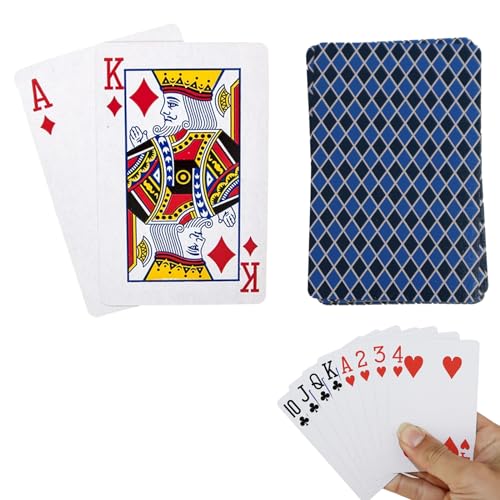 D.A.Y. Republic Professionelle Standard-Spielkarten in Poker-Größe, 52 Kartendeck + 2 Joker, ideal für Pokernächte, Partys und Familienspiele D.A.Y. Republic Professionelle Standard-Spielkarten in Poker-Größe, 52 Kartendeck + 2 Joker, ideal für Pokernächte, Partys und Familienspiele von D.A.Y. Republic