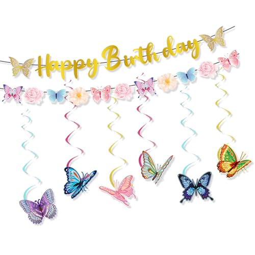 Butterfly Party Dekorationen Set Cupcake Toppers Dekorative Kuchenzubehör Papiertextur Für Festival Geeignet von DABAIXIONG