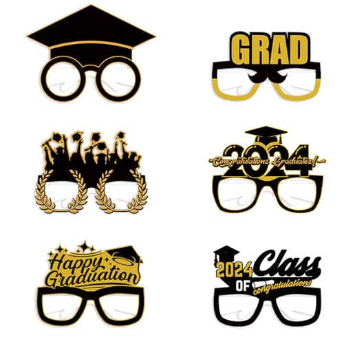 DABAIXIONG 2024 Abschlussparty Brille Klasse Von 2024 Gradparty Brillenfoto Requisiten Abschlussparty Dekorationen Für Frauen Mann DABAIXIONG 2024 Abschlussparty Brille Klasse Von 2024 Gradparty Brillenfoto Requisiten Abschlussparty Dekorationen Für Frauen Mann von DABAIXIONG
