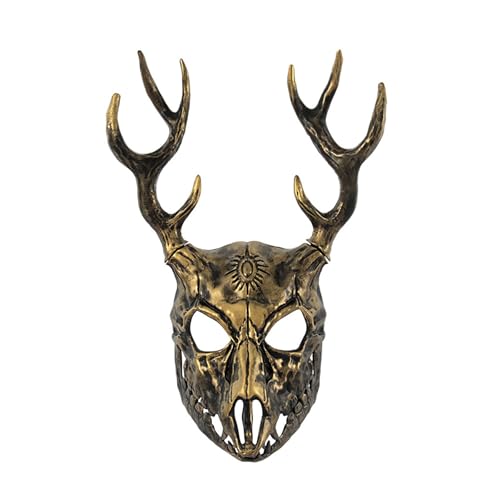 DABAIXIONG Antlers Halloween Kostümmaske Rentiermaske Hirschkopfmaske Maskerade Maske Vollgesichtsmaske Für Party Karnevier DABAIXIONG Antlers Halloween Kostümmaske Rentiermaske Hirschkopfmaske Maskerade Maske Vollgesichtsmaske Für Party Karnevier von DABAIXIONG