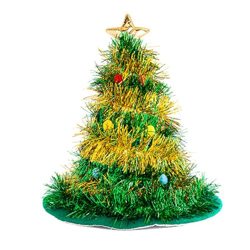 DABAIXIONG Cosplay Santa Holiday Weihnachtshut Für Erwachsene Unisex Tinsel Weihnachtsbaum Weihnachtsmütze Für Neujahr Erwachsene Teenager DABAIXIONG Cosplay Santa Holiday Weihnachtshut Für Erwachsene Unisex Tinsel Weihnachtsbaum Weihnachtsmütze Für Neujahr Erwachsene Teenager von DABAIXIONG