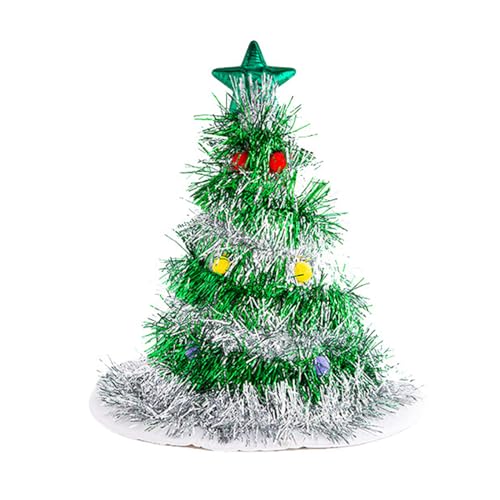 DABAIXIONG Cosplay Santa Holiday Weihnachtshut Für Erwachsene Unisex Tinsel Weihnachtsbaum Weihnachtsmütze Für Neujahr Erwachsene Teenager DABAIXIONG Cosplay Santa Holiday Weihnachtshut Für Erwachsene Unisex Tinsel Weihnachtsbaum Weihnachtsmütze Für Neujahr Erwachsene Teenager von DABAIXIONG