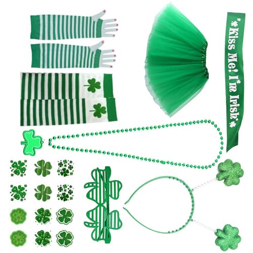 DABAIXIONG Festival Day Outfit Set Für Erwachsene Grüne Themen Halskette Accessoire Festival Day Outfit Set Für Erwachsene Partykostüm DABAIXIONG Festival Day Outfit Set Für Erwachsene Grüne Themen Halskette Accessoire Festival Day Outfit Set Für Erwachsene Partykostüm von DABAIXIONG