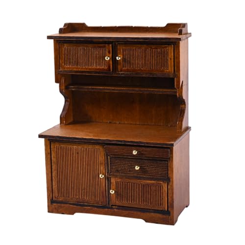 DABAIXIONG Hölzerne Miniatur Sideboardschrank Mit Funktionaler Tür Für 1/12 Puppenhäuser Die Realistische Landschaftsszene Dekore Machen DABAIXIONG Hölzerne Miniatur Sideboardschrank Mit Funktionaler Tür Für 1/12 Puppenhäuser Die Realistische Landschaftsszene Dekore Machen von DABAIXIONG