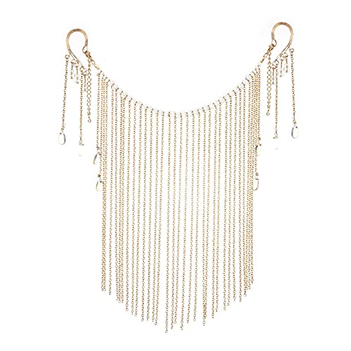 DABAIXIONG Luxuriöser Gesicht Schmuck Fairy Face Vorhang Quasten Maske Maskerade Weibliche Face Chain Cosplay Party Haarzubehör DABAIXIONG Luxuriöser Gesicht Schmuck Fairy Face Vorhang Quasten Maske Maskerade Weibliche Face Chain Cosplay Party Haarzubehör von DABAIXIONG