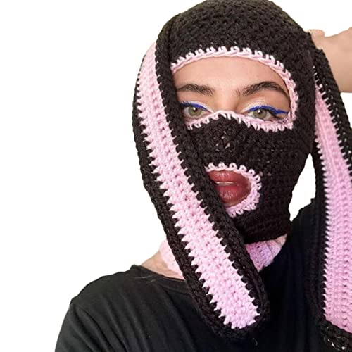 DABAIXIONG Niedliche Kaninchen Gehäkelte Hutkappe Für Frauen Männer Bild Requisiten Ohr Cosplay Halloween Party von DABAIXIONG
