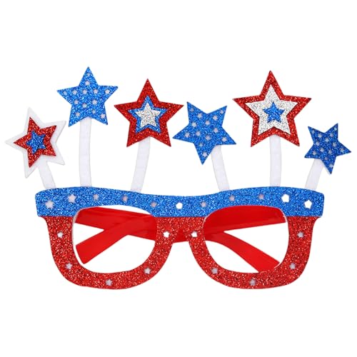DABAIXIONG Patriotische Flagge Druckt Brille In Rotblau Und Weiß Für Den 4. Juli Party Und Family Gatherings Party Accessoires DABAIXIONG Patriotische Flagge Druckt Brille In Rotblau Und Weiß Für Den 4. Juli Party Und Family Gatherings Party Accessoires von DABAIXIONG