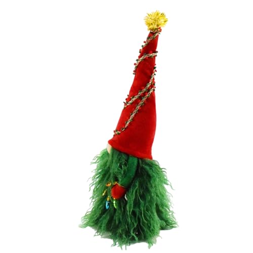 DABAIXIONG Plüschgrün Haarige Ältere Gnomes Puppen Weihnachtsdekoration Schwedische Tomtes Gefülltes Figurenspielzeug Mit Kunstschnurleuchten DABAIXIONG Plüschgrün Haarige Ältere Gnomes Puppen Weihnachtsdekoration Schwedische Tomtes Gefülltes Figurenspielzeug Mit Kunstschnurleuchten von DABAIXIONG